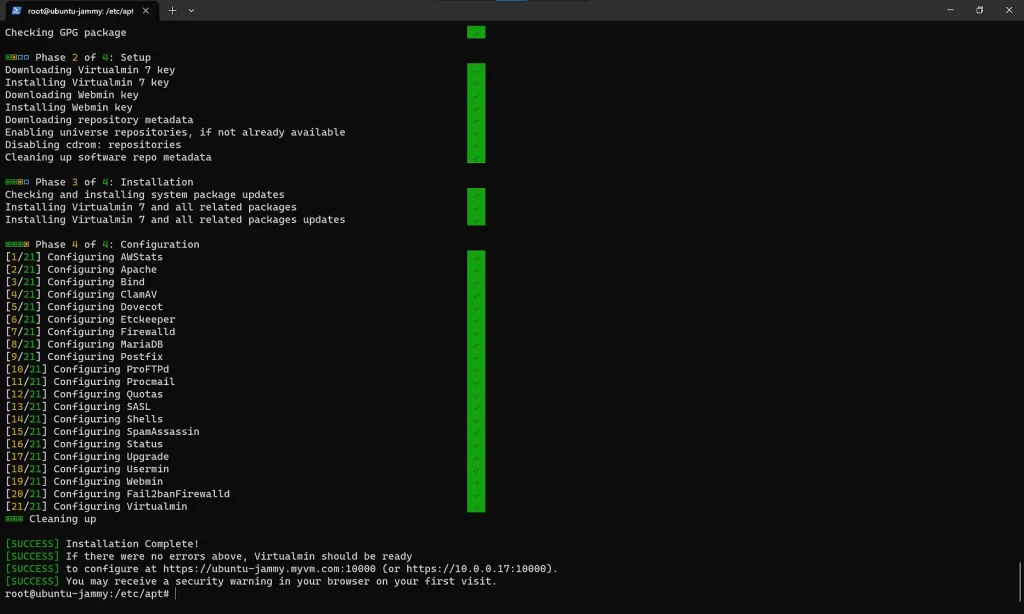 安装完成界面。