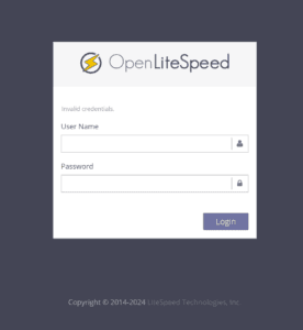 展示了 OLS 后台的登陆界面。