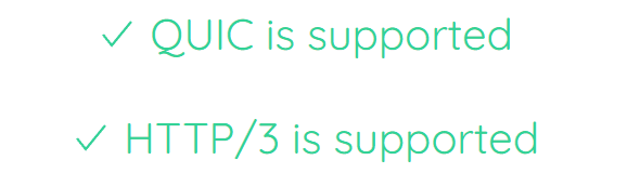 QUIC 测试成功