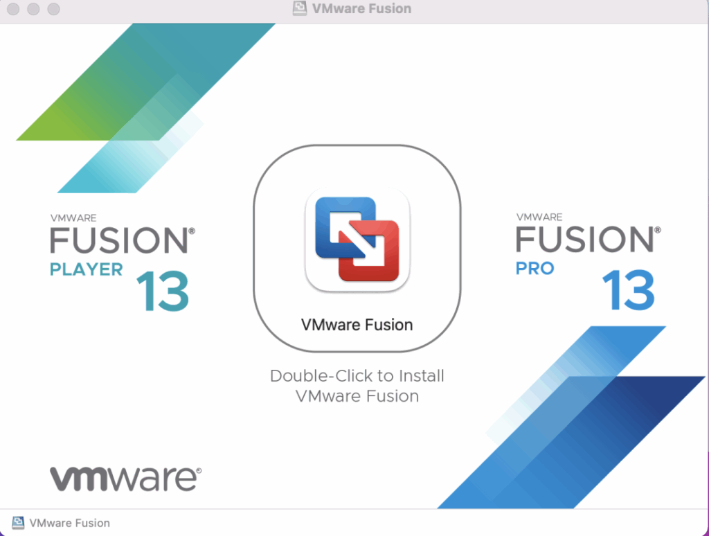 VMware Fusion 安装界面。