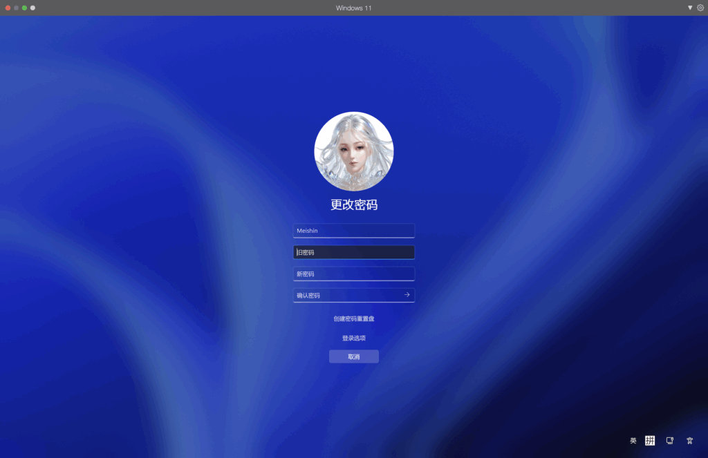 修改 Windows 密码。
